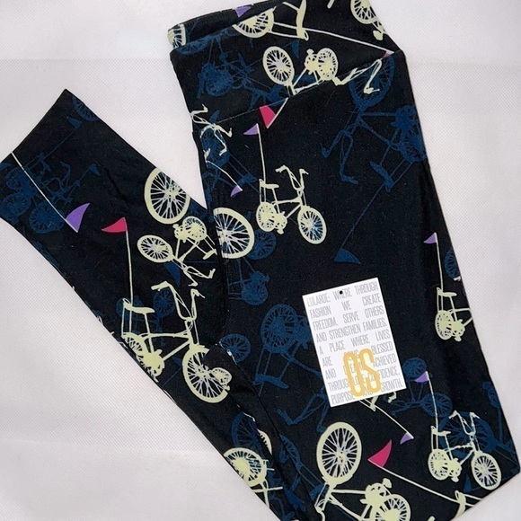 NEW! 🚲 Bicycle Size OS LuLaRoe Leggings - Picture 1 of 7